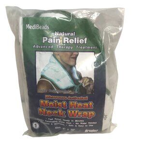 MediBeads Natural Pain Relief Therapy Moist Heat Neck Wrap Microwave Activated